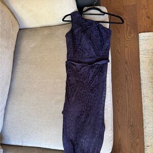 Ted baker navy blue one shoulder dress. Worn once
